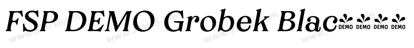 FSP DEMO Grobek Blac字体转换